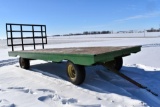 20'x8' Flatbed Wagon, Steel Framed, John Deere 8 Ton Running Gear