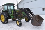 1978 John Deere 4240 Tractor, Westendorff TA28 Hydraulic Loader, Joystick, 84