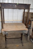 Metal Table, Wood Table