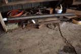 Assorted Iron And Metal Under Bench
