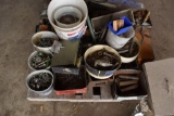 Pallet Containing Pins, Cable Clamps, Other Hardware