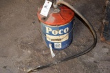 Vintage Oil Bucket with Pump