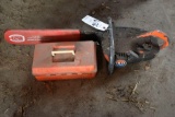 Homelite 150 Automatic Chainsaw with Accessory Case, Motor Free, Condition Unknown