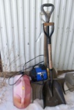 Snow Shovels, Gas Cans, 1500 Watt Electric Heater