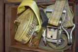 (2) Ratchet Straps, Tow Strap