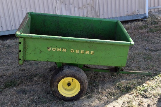 John Deere Model 80 Metal Utility Garden Cart, Dumps