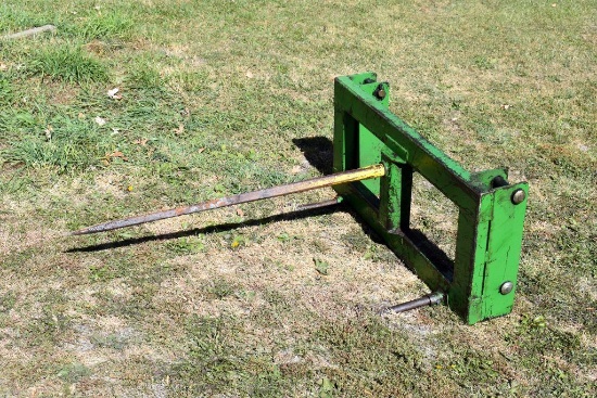MDS Bale Spear Attachment, Loader Mounts, 40" Wide to Outside of Brackets, 32" Wide to Inside
