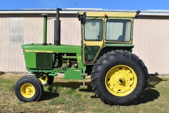 John Deere 4320 Diesel Tractor, 7361 Hours, 20.8x34 Tires, Side Console, Cab, 2 Hyd., 540/1000 PTO,
