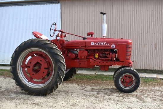 Farmall Super H Tractor, Fenders, NF, (4) Rear Wheel Weights, 12.4x38 Tires, SN 21767, Motor Free,