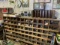 72 Bin Wood Hardware Cabinet, All Hardware Sells with Cabinet; 90