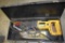 DeWalt Corded Reciprocating Saw with Metal Case and Assorted Blades