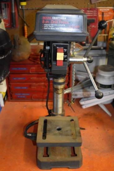 Craftsman Tabletop 8" Drill Press, 1/2" Chuck, 1/3 hp