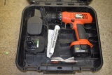 B&D 12V Drill with Battery and Charger, Bits and Case