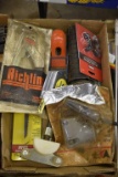 Assorted Tools: Drill Drivers, Rivet Gun, Flash Light, Drill Chuckey