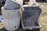 Horse Feeder, Assorted Bins, Pails