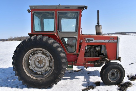 Massey Ferguson 285 Tractor, Reads 5121 Hours, Multi-Power Transmission, 2WD, Cab, 18.4x34 Tires