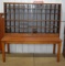 Primitive 2 Piece Postal/Possible Railroad Desk, 66 Compartment Top, 69