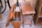 Collapsible Table, Magazine Rack, Vintage Spool Leg Table