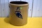 Red Wing 5 Gallon Salt Glaze Crock, Cobalt Blue Markings, Side Stamped 