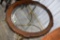 Glass Top Table, Metal Framed, 37.5