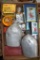 Playing Cards, Dice, Yo-Yo, (2) Metal Canteens, Brownie Baby Camera