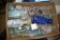 Assortment of Ink Bottles: Clear, Colored; Whiskey, Medicine