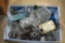 Large Assortment of Bottles: Liquor, Clear, Colored