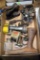 Primitive Metal Shoe, Oil Bottle Spouts, Pencil Sharpeners, Vintage Stamper, Vintage Stampers on