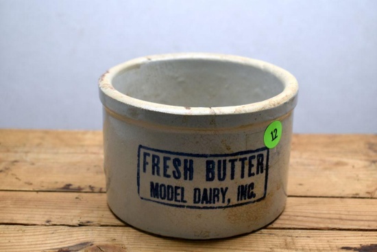 "Fresh Butter Model Dairy Incorporated" 5" Butter Tub