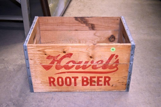 Howel's Root Beer Wooden Bottle Box