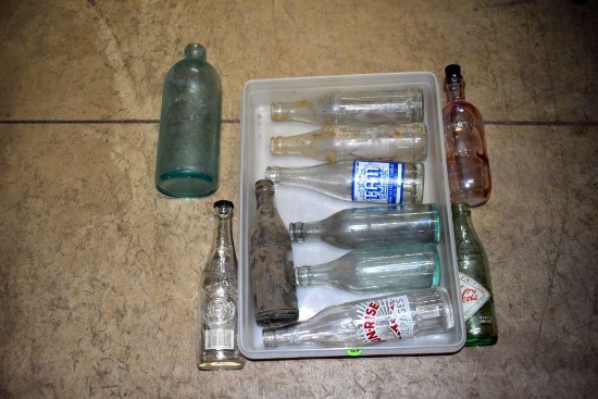 Assortment of Soda and Liquor Bottles