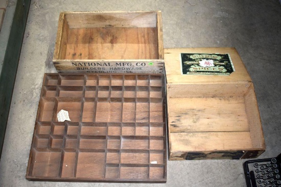 Assortment of Wooden Boxes