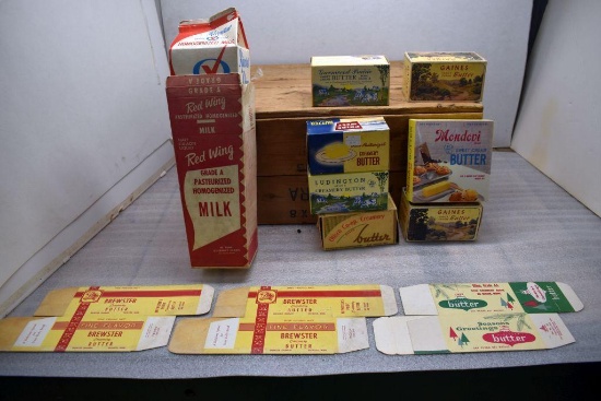 Paper Butter Boxes from Assorted Creameries
