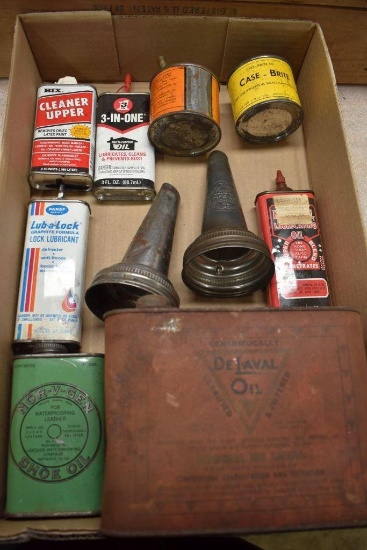 DeLaval Oil Can, Oil Bottle Spouts, Handy Oilers