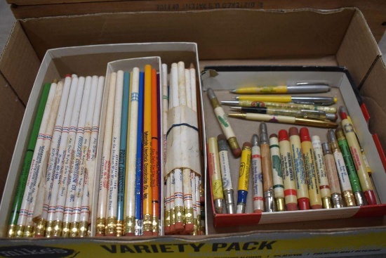 Bullet Pencils, Unused Pencils with advertising