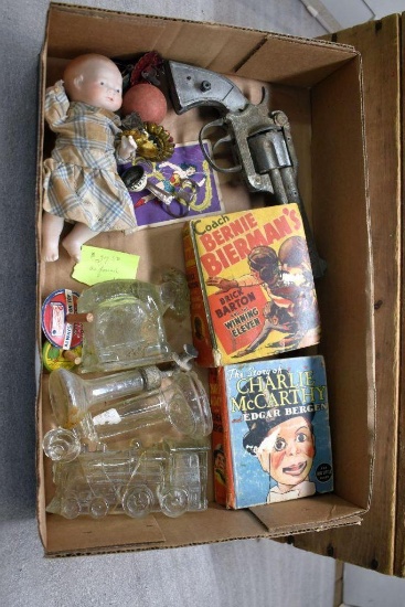 Children's Little Big Books, Cap Guns, Glass Candy Containers