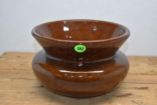 Stoneware Spittoon, 7"
