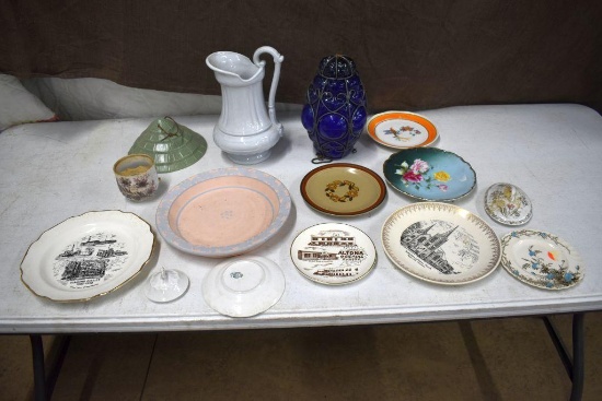 Porcelain Pitchers, Advertising Plates, Church Plates and More