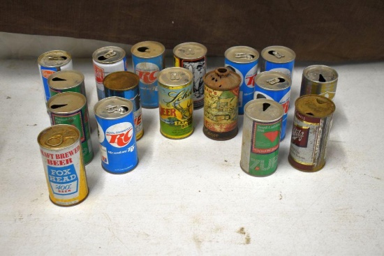 2 Boxes of Soda and Beer Cans