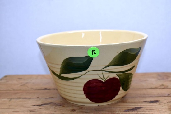 Watts Ware 8" Bowl, "Clinton Co-Op Farmers Elev. Assn., Clinton, MN" Advertising