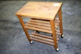 Teak Wood Serving Crat, 26