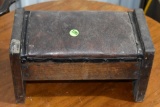 Vintage Oak Foot Stool, 12