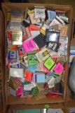 Large Assortment of Match Books, Patches and Wooden Tokens
