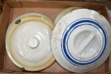 (5) Crock Covers, All Have Damage