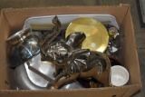 Silver Plated Bowl, Large Decorative Elephant, Lamp, Serving Tray, Pottery, Large Kettle