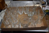 (15) Etched Hastings Drinking Glasses