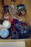 Large Assortment of Vases, Decorative Glass, Decorative Pitchers, Decorative Bottles