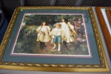 Print of Victorian Girls Exploring, Framed and Matted, 33