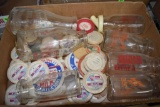 Assorted Milk Bottles and Milk Bottle Tops