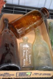 Colored Fruit Jar, Druggist Bottle, Red Wing Brewing Bottle,